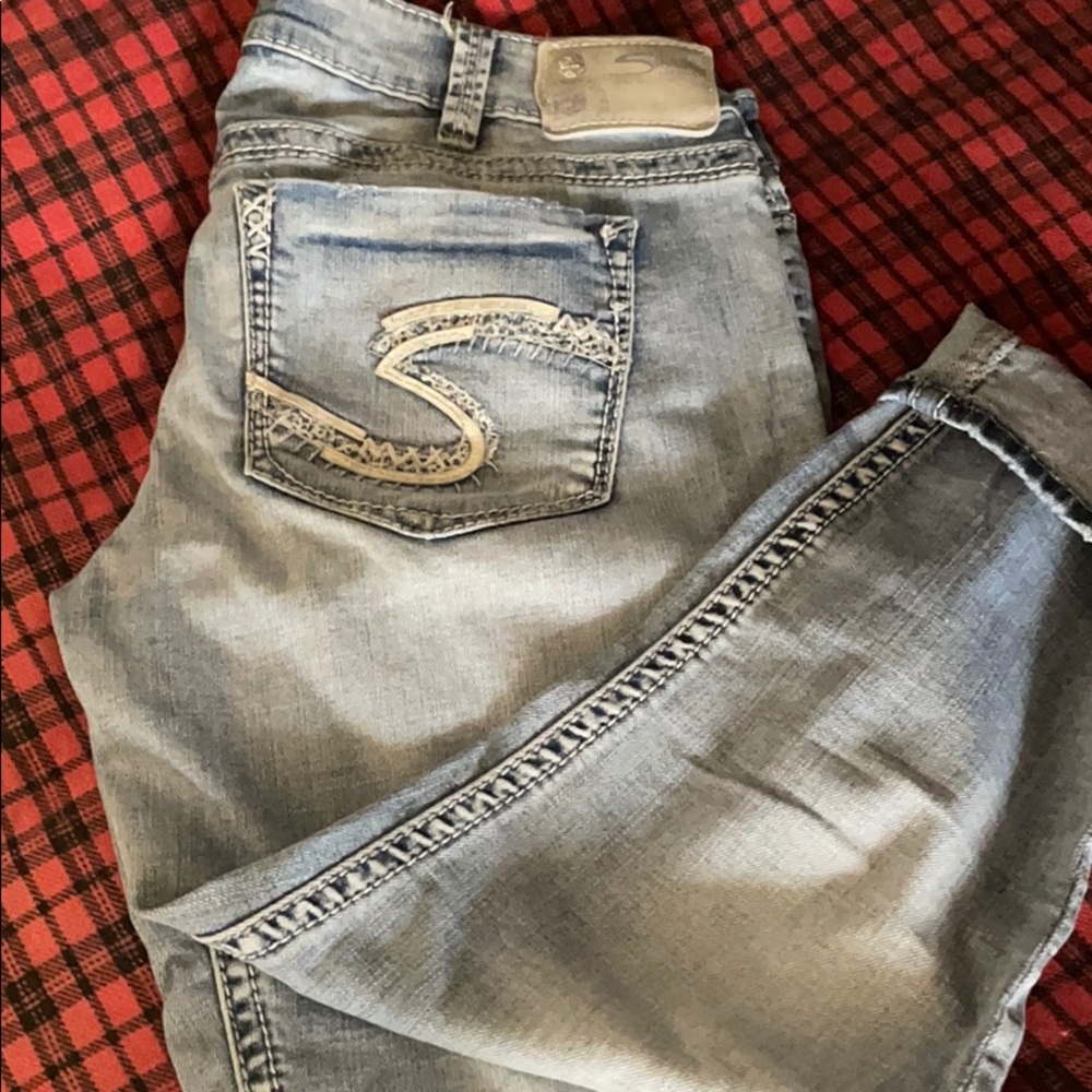 Silver jeans